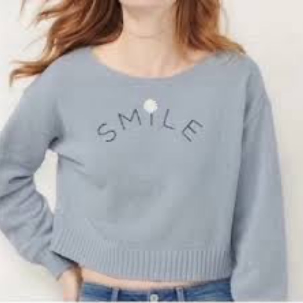 Lauren Conrad Cropped Sweater- Large